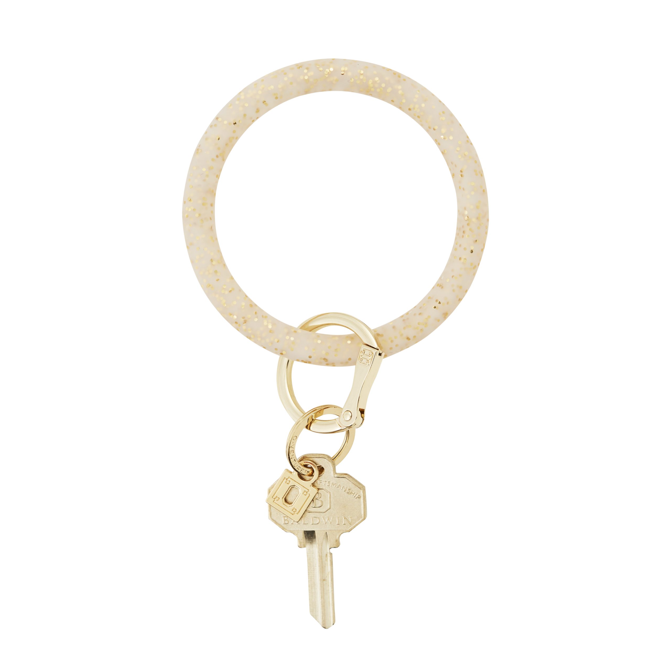 Big O Silicone Key Ring -Gold Rush Confetti - Germani's Jewelry