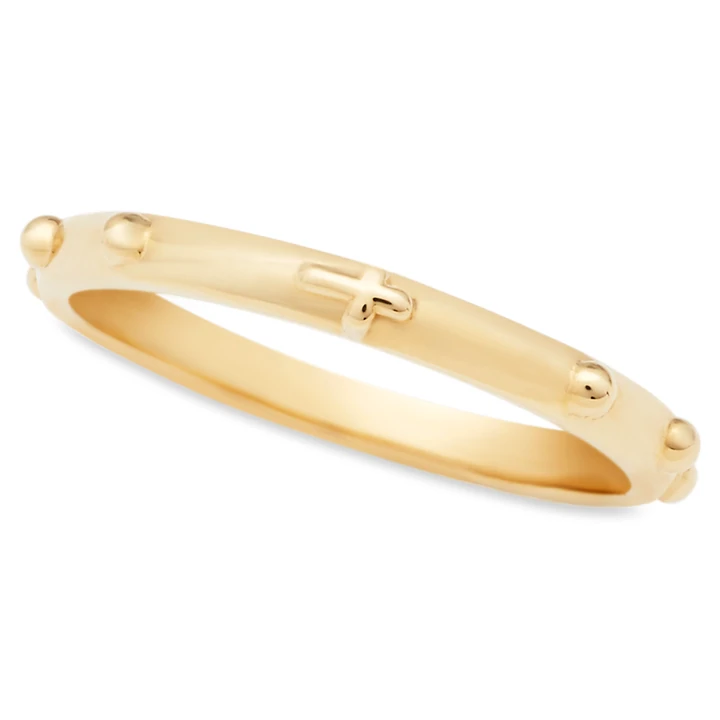 The Men's Jewelry Store Buy 14k Yellow Gold Rosary Ring Online India | Ubuy
